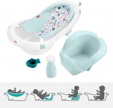 Fisher Price 4 in 1 Sling n Seat Bath Tub (Pacific Pebble)